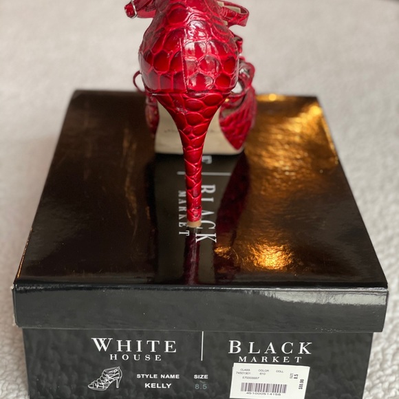White House Black Market Red heels - Picture 2 of 2